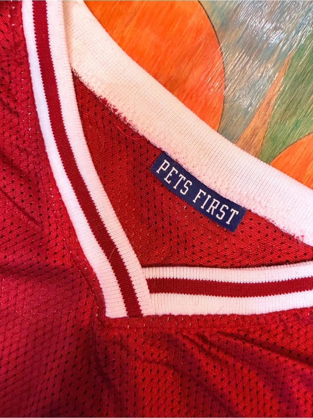 Indiana University Hoosiers Pet Jersey Size XXL Red White Polyester IU National